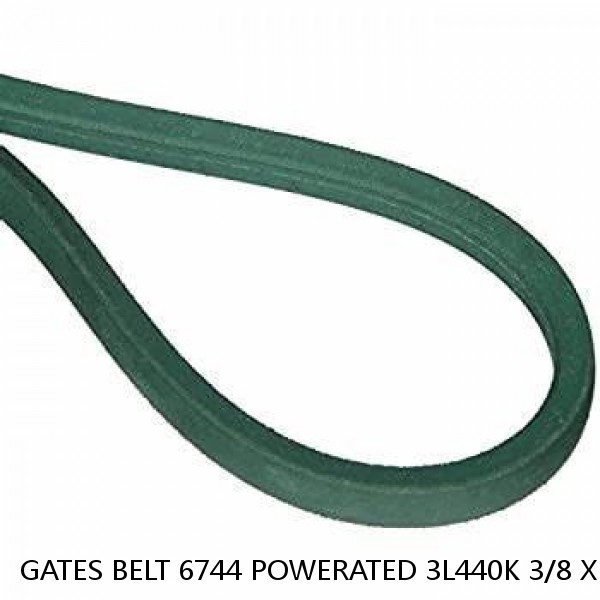 GATES BELT 6744 POWERATED 3L440K 3/8 X 44"  REPLACEMENT FLAT- V  + 3/8 X 45 1/2"