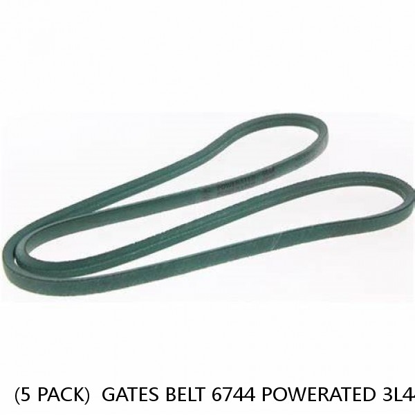 (5 PACK)  GATES BELT 6744 POWERATED 3L440K 3/8 X 44"  REPLACEMENT FLAT- V 
