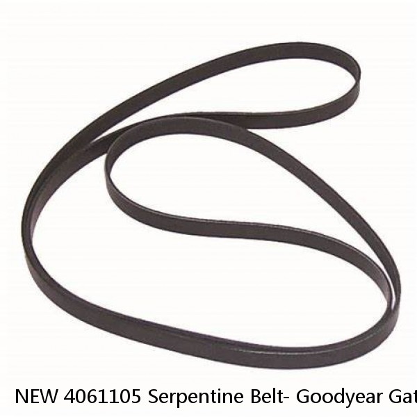 NEW 4061105 Serpentine Belt- Goodyear Gatorback The Quiet Belt #1 image