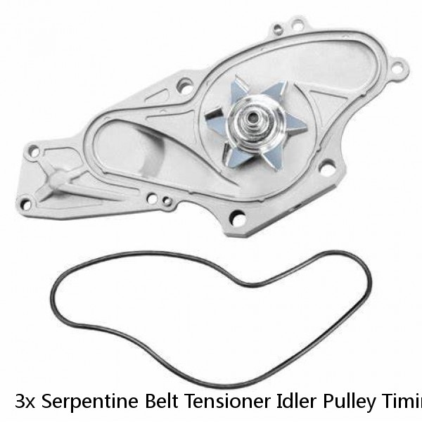 3x Serpentine Belt Tensioner Idler Pulley Timing Kit For BMW E36 E39 E46 E53 #1 image